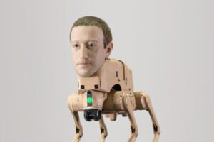 Beeple Installs Robot Dogs with Musk and Zuckerberg Heads at Berlin’s Neue Nationalgalerie