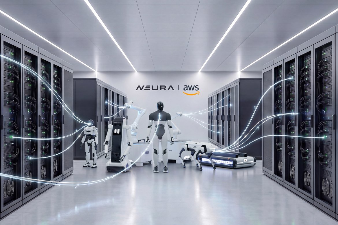 NEURA Robotics and AWS Partner to Scale Physical AI Training and Deploy Robots in Amazon Fulfillment Centers