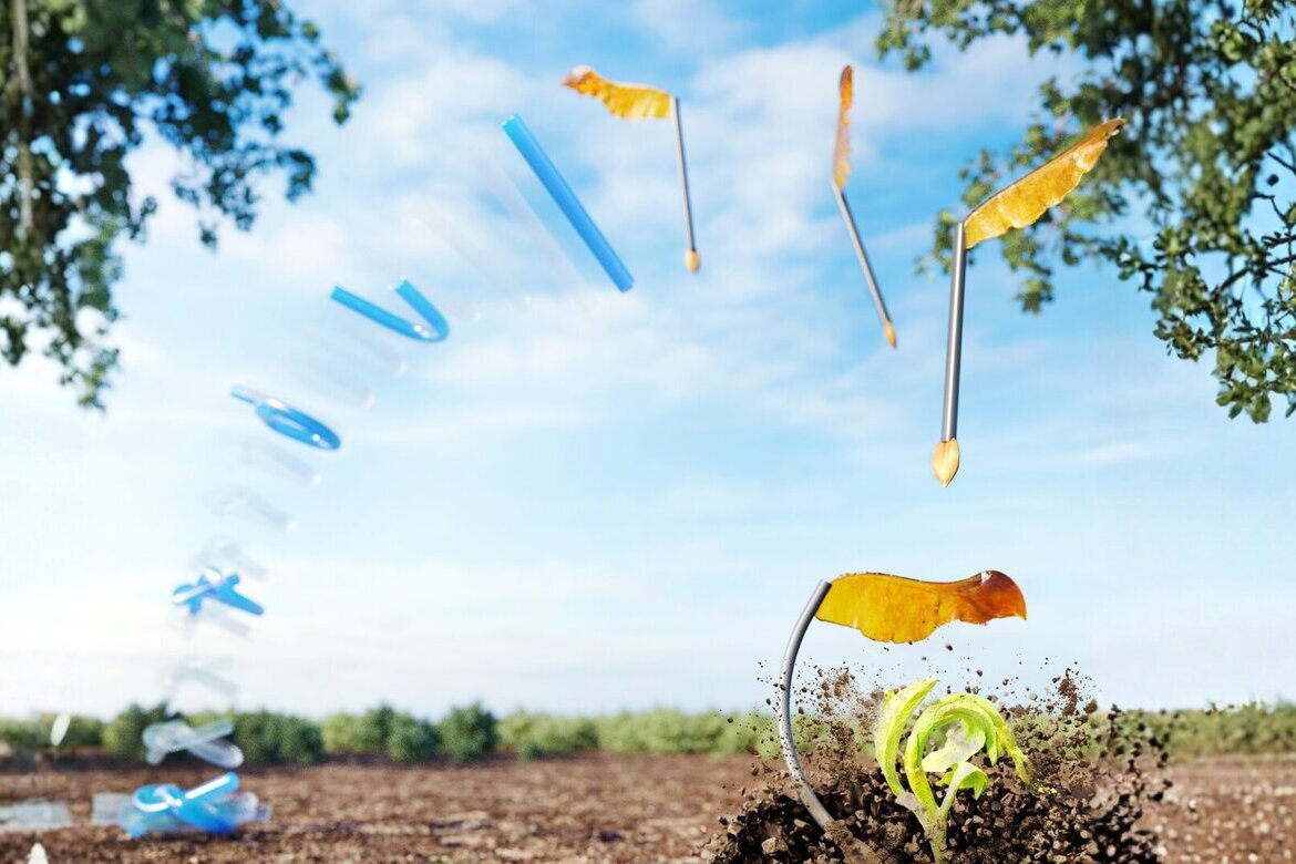 Penn Engineers Build Millimeter-Scale Jumping Robots from Knotted Fibers That Plant Seeds