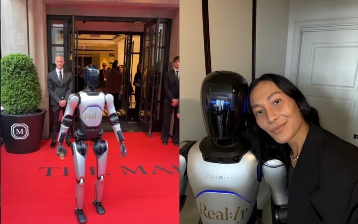 Agibot A2 Humanoid Robot Makes Fashion Debut at Met Gala Pre-Event with Alexander Wang