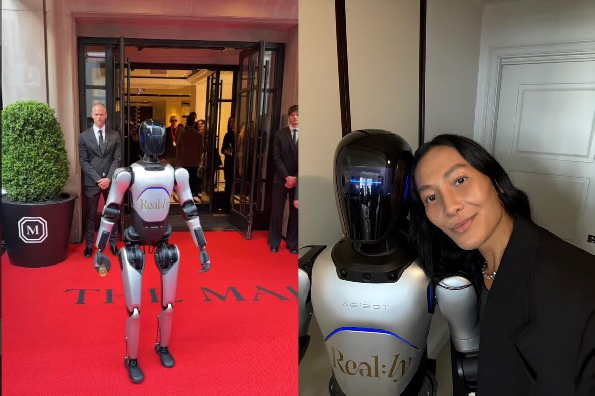 Agibot A2 Humanoid Robot Makes Fashion Debut at Met Gala Pre-Event with Alexander Wang
