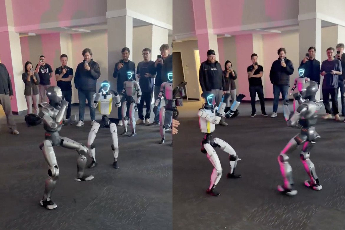 Unitree and EngineAI Robots Square Off in First Public Inter-Brand Robot Fight in San Francisco