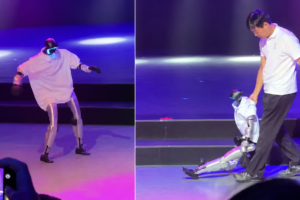 Unitree Robot Falls Twice During Michael Jackson Moonwalk Performance in Shenzhen