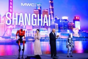 MWC Shanghai 2026 Opens with Honor’s Half-Marathon Robot on Stage as Humanoids and Drones Lead Agenda
