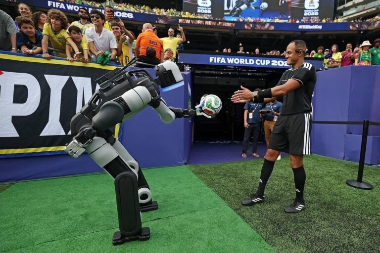 Atlas Delivers Match Ball at FIFA World Cup 2026, Navigating Grass and Stadium Radio Interference
