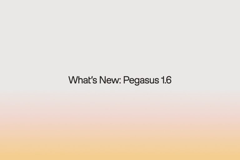 TwelveLabs Launches Pegasus 1.6 for First-Person Robotics Video