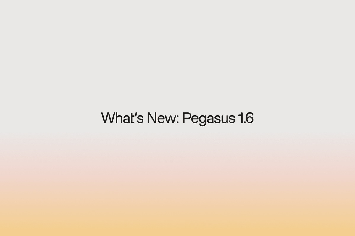 TwelveLabs Launches Pegasus 1.6 for First-Person Robotics Video